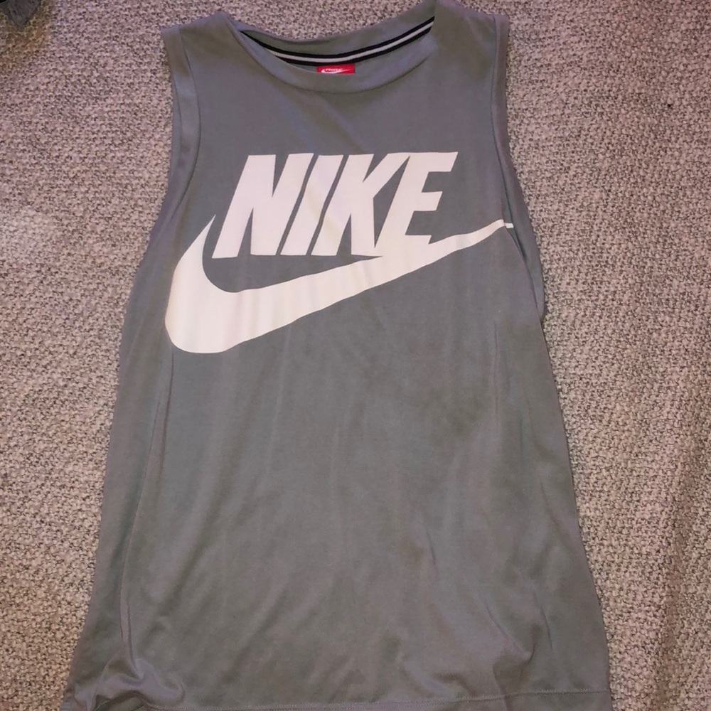 mint green nike muscle tank